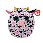 Jucarie de plus TY Squishy Beanies Vacuta Milkshake, 22 cm