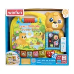 Cărticică interactivă Winfun de activități cu sunete, lumini și 13 pagini