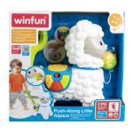 Jucarie de impins alpaca Winfun cu lumini, sunete si melodii, 12 luni+