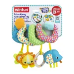 Jucarie spirala pentru carucior Winfun, multicolora, 3 luni+
