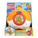 Minge interactivă ocean Winfun cu lumini, sunete și melodii pentru bebeluși