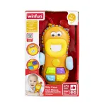 Telefon muzical interactiv pentru bebelusi Winfun cu fata amuzanta