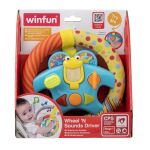 Volan muzical interactiv Winfun pentru bebelusi, cu lumini si sunete