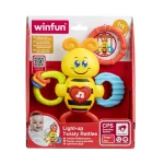 Zornăitoare albinuță WinFun cu sunete, lumini și inele tactile