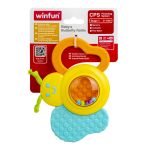 Zornăitoare fluturaș Winfun cu jucărie de dentiție pentru bebeluși