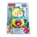 Zornăitoare leu Winfun cu sunete, lumini și inele pentru bebeluși