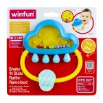 Zornăitoare norișor Winfun pentru bebeluși 3+ luni, multicolor