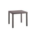 Masă de grădină Leziter Diana din plastic, cappuccino, 80x80 cm