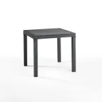 Masă de grădină Leziter Diana din plastic grafit, 80x80x74 cm