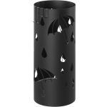 SONGMICS Suport metalic pentru umbrele, cu carlige si tava de picurare, 17x17x41cm, negru Household NewTrend