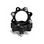 Distantier ATV 30 mm 4x110 centrare 90.2 cu 8 piulite M10x1.25 set 2 bucati aluminiu forjat negru Cod: DST8001