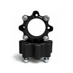 Distantier ATV 50 mm 4x110 centrare 90.2 cu 8 piulite M10x1.25 set 2 bucati aluminiu forjat negru Cod: DST8003