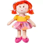 Păpușică de plus Dasha 40 cm, jucărie moale hipoalergenică pentru copii