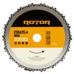 Disc motocoasă cu lanț de drujbă 235x25,4 mm pentru arbuști Rotor