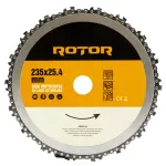 Disc motocoasă cu lanț de drujbă 235x25,4 mm pentru arbuști Rotor