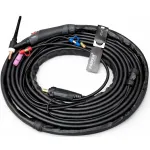 Pistolet TIG WP18 racit cu apa, 8 m, cu comanda pe maner, Parker