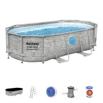Piscină supraterană Bestway Power Steel Vista 427x250x100 cm cu filtru