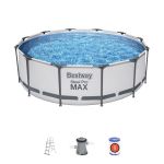 Piscină supraterană Bestway Steel Pro MAX 366x100 cm cu filtru și scară