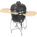 Grătar ceramic Strend Pro Kamado Egg 23 inch, negru, cu termometru