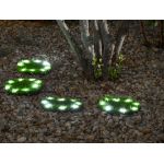 Set 4 lămpi solare pentru grădină Strend Pro, 8 LED, 24 cm