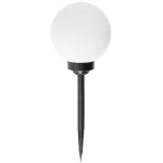 Lampa solara de gradina Strend Pro Birdun, 20 cm, 4 LED, alb rece