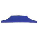 Prelată acoperiș pavilion Elvis albastră din PVC pentru grădină