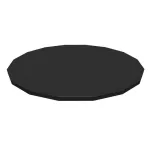 Prelată pentru piscină Bestway FlowClear 58249, PVC, negru, 488 cm