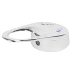 Mâner pentru duș solar de grădină Strend Pro Pool, finisaj cromat