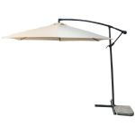 Umbrela de gradina DEMI 300 cm bej, cu brat lateral si structura din otel
