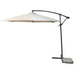 Umbrela de gradina DEMI 300 cm bej, cu brat lateral si structura din otel