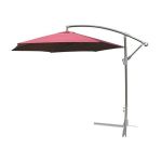 Umbrelă de grădină Victoria 300 cm, cu braț lateral, bordo