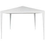 Pavilion de grădină CLINTON 3x3 m alb, cu structură metalică