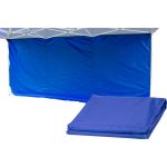 Perete lateral albastru pentru cort Festival 30, rezistent la UV