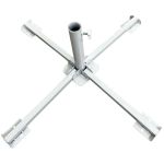 Suport metalic LEQ Dizzy pentru umbrela de gradina, 85x85x35 cm