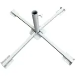 Suport metalic LEQ Dizzy pentru umbrela de gradina, 85x85x35 cm