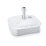 Suport alb pentru umbrela de gradina, PVC, 390x390 mm, 20-26 mm