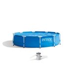 Piscină supraterană Intex Metal Frame 305x76 cm cu filtru cu cartuș