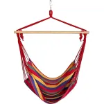 Fotoliu suspendat tip leagan CARNER pentru gradina, bumbac, 150 kg, 100x50 cm