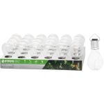 Lampă solară LED Strend Pro tip bec pentru grădină și terasă, 7,5x15 cm