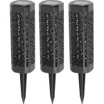Set 3 lămpi solare de grădină Strend Pro Kang, LED, 31 cm, lumină caldă