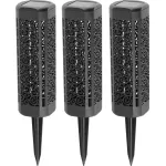 Set 3 lămpi solare de grădină Strend Pro Kang, LED, 31 cm, lumină caldă