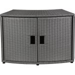 Mobilier pentru jacuzzi rotund MSpa cu spatiu de depozitare, 80x30x58 cm