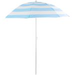 Umbrelă de plajă DALIA 180 cm cu înclinare, turcoaz-alb