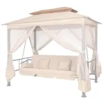 Copertină superioară ALIPASCHA Lux pentru leagăn de grădină, 154x62 cm