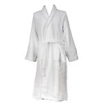 Halat de baie hotel alb Somnart, 100% bumbac, 400 gsm, L-XL