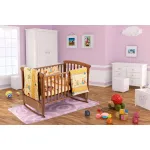 Set pătuț bebe Somnart Honey 5 piese, bumbac, 60x120 cm