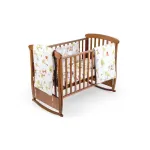 Set pentru patut bebe Somnart Jungle 60x120, bumbac, 5 piese