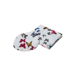 Set păturică și pernuță ergonomic pentru bebeluși SomnArt, fluturaș bleu