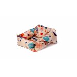 Set reductor bebe nest SomnArt cu paturica si pernuta, model bufnite, crem