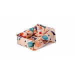 Set reductor bebe nest SomnArt cu paturica si pernuta, model bufnite, crem